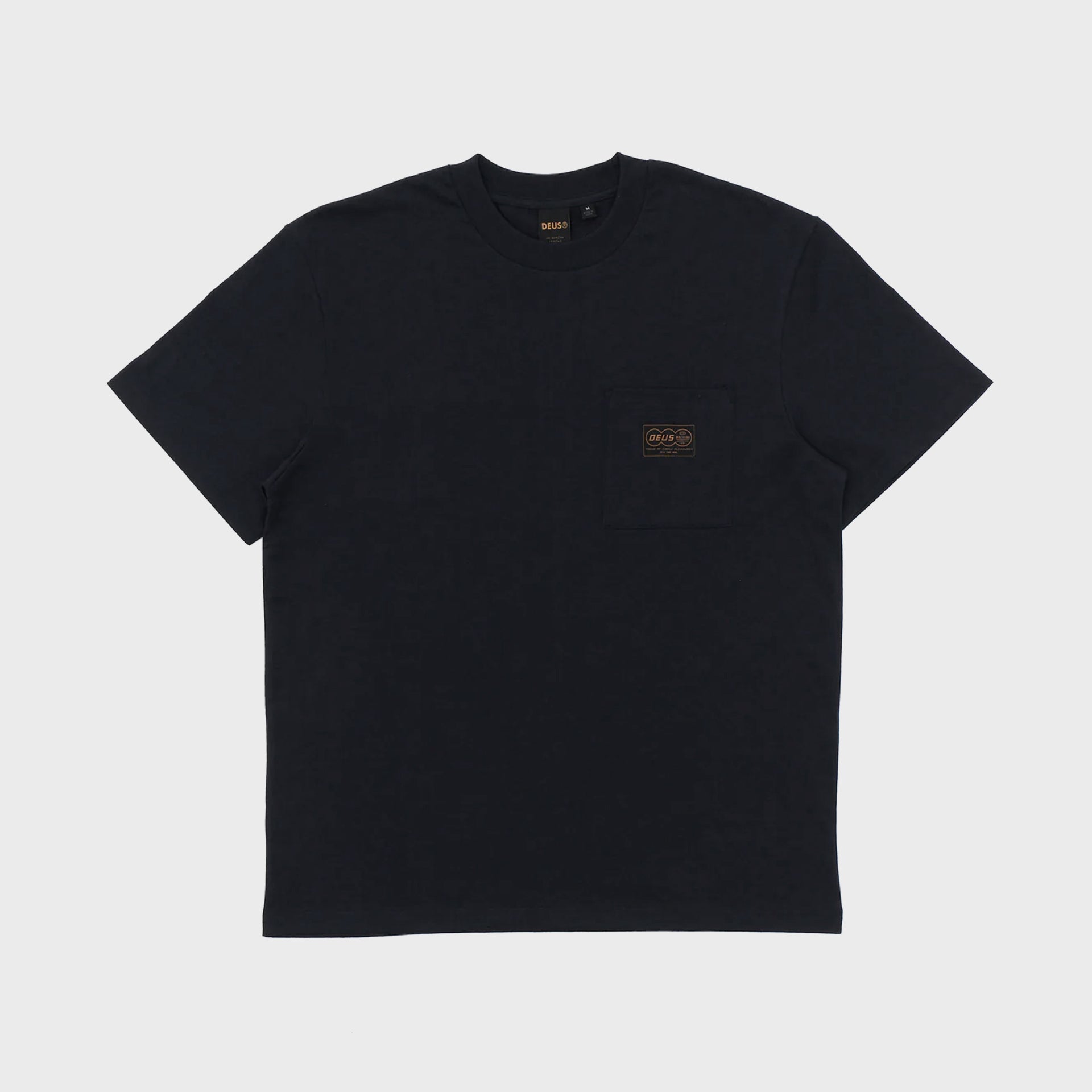 Deus Mens Terrace Pocket T-Shirt - Black - ManGo Surfing