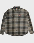 Deus Mens Vacay Check Shirt - Grey Check - ManGo Surfing