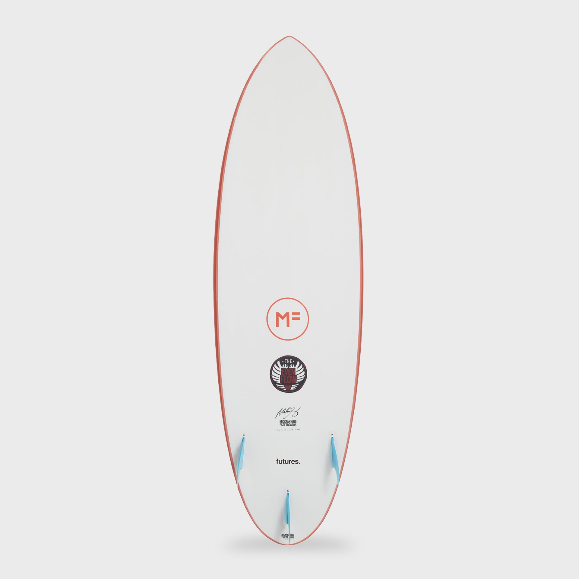 Mick Fanning Evenflow MF Softboard Futures - Rust – ManGo