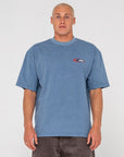 Rusty Sleds N Threads T-Shirt - Real Teal - ManGo Surfing