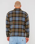 Rusty Mondo Cane Long Sleeve Overshirt - Sky Blue - ManGo Surfing