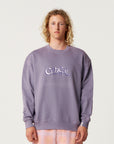 The Critical Slide Society Mens Friends Crew Sweatshirt - Violet - ManGo Surfing
