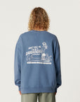 The Critical Slide Society Mens Sabbatical Crew Sweatshirt - Blue - ManGo Surfing