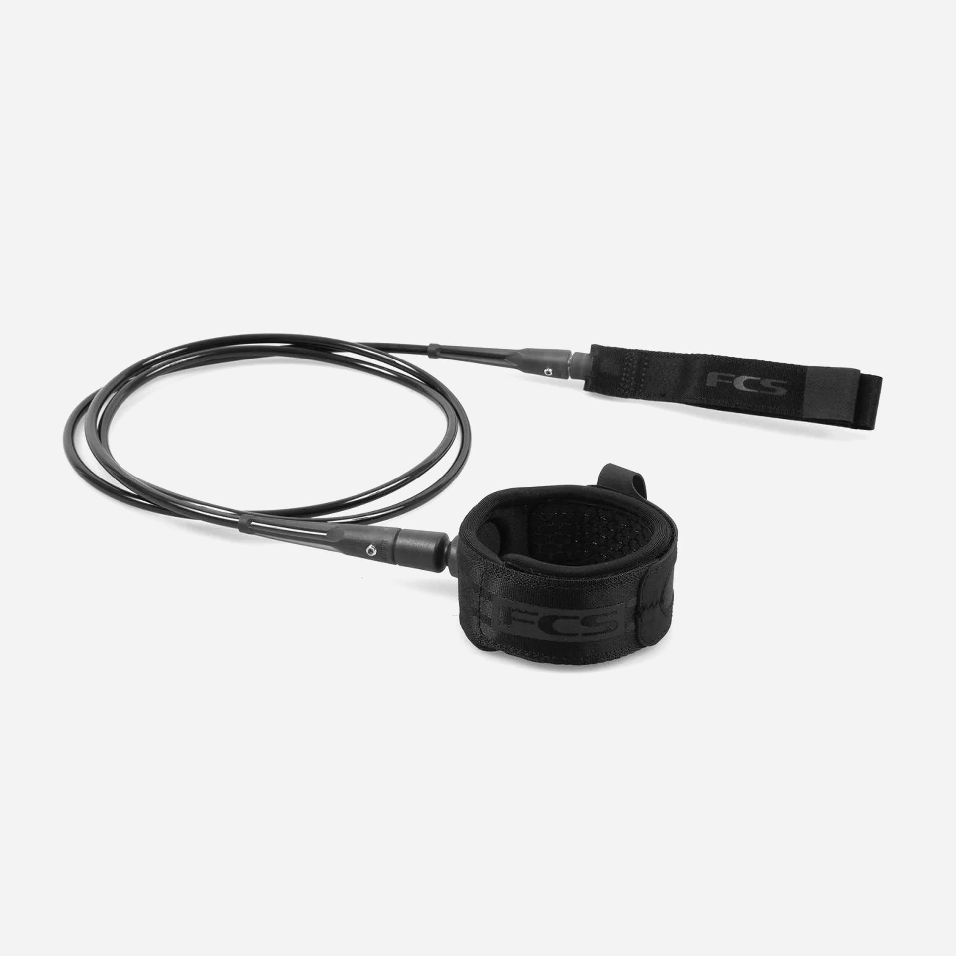 FCS All Round Calf Essential Leash - 9' - Black - ManGo Surfing