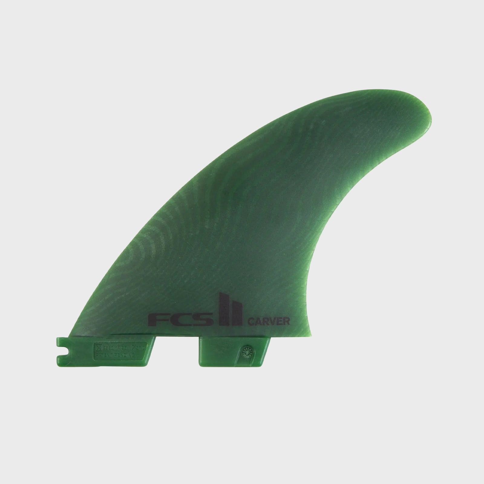 FCS Carver II Neo Glass Sage Tri Fins - Sage - ManGo Surfing
