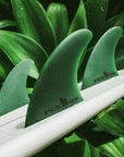 FCS Carver II Neo Glass Sage Tri Fins - Sage - ManGo Surfing