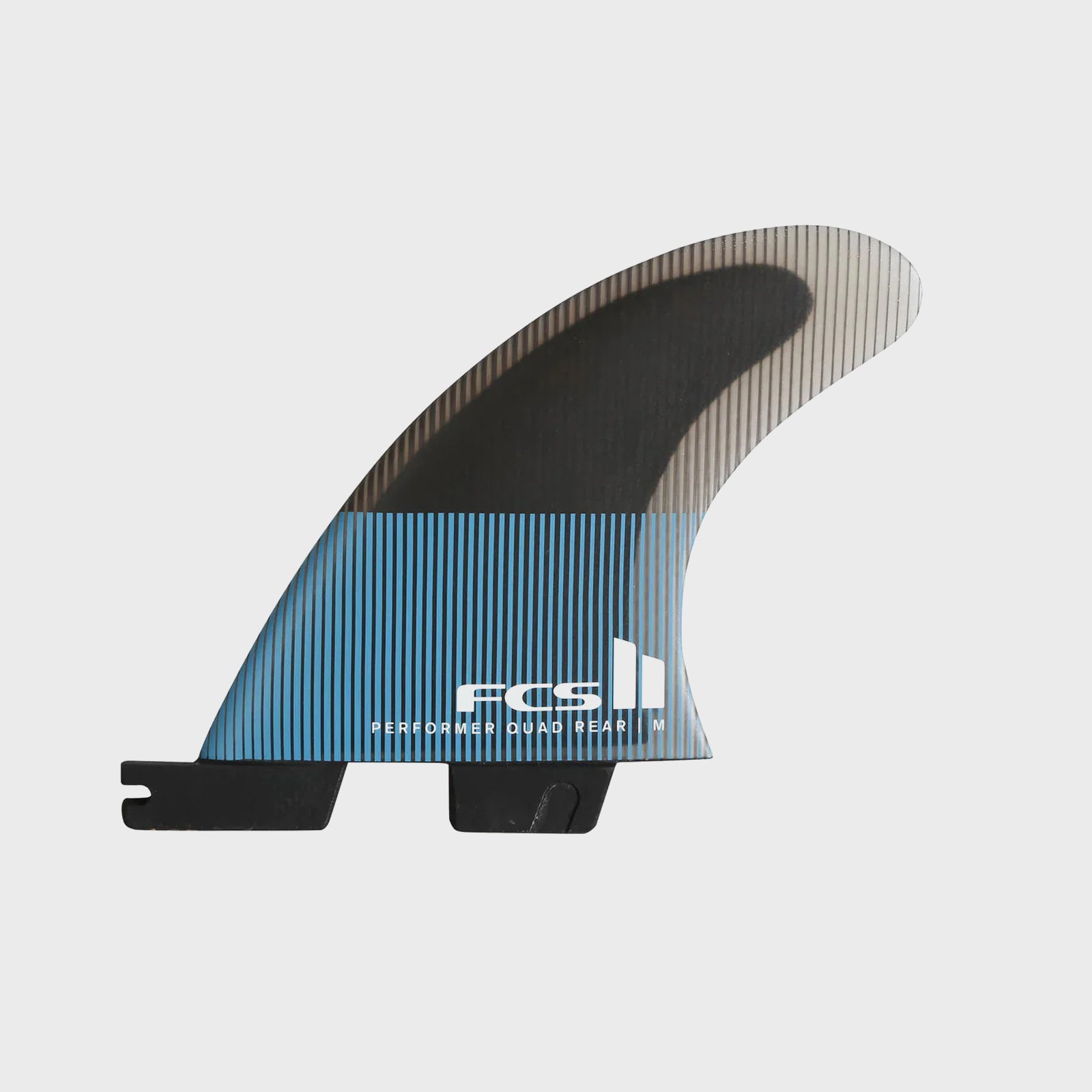 FCS II Performer PC Quad Rear Fins - Medium - Tranquil Blue - ManGo Surfing