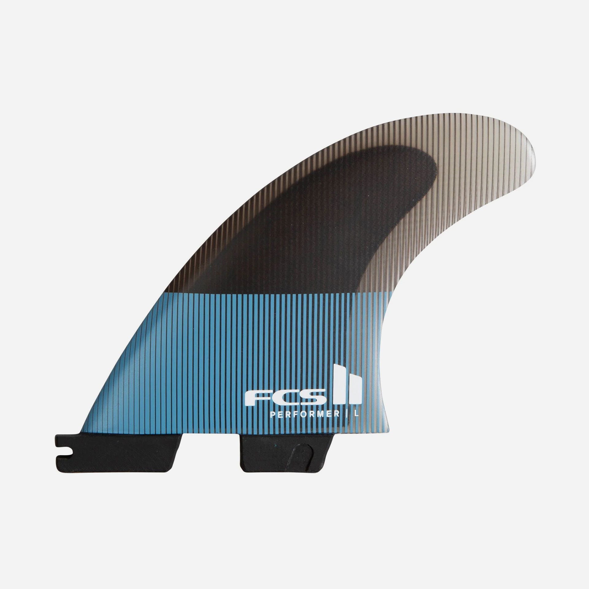 FCS Performer II PC Tri Retail Fins - Tranquil Blue - ManGo Surfing
