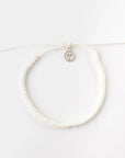 Pineapple Island Cossies Clay Beaded Anklet - White