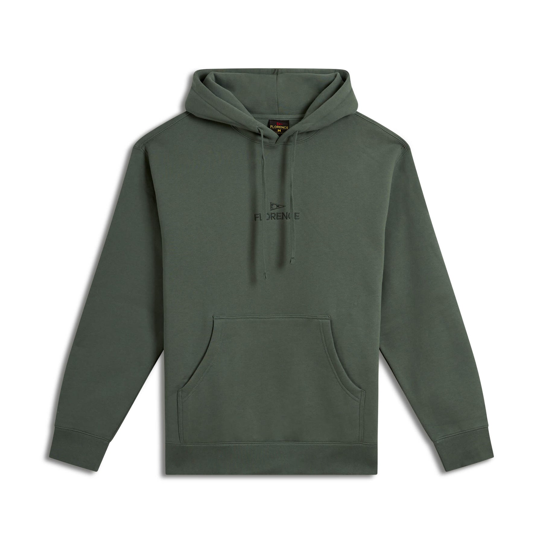 Florence Marine Florence Embroidered Hoodie - Dark Sage - ManGo Surfing
