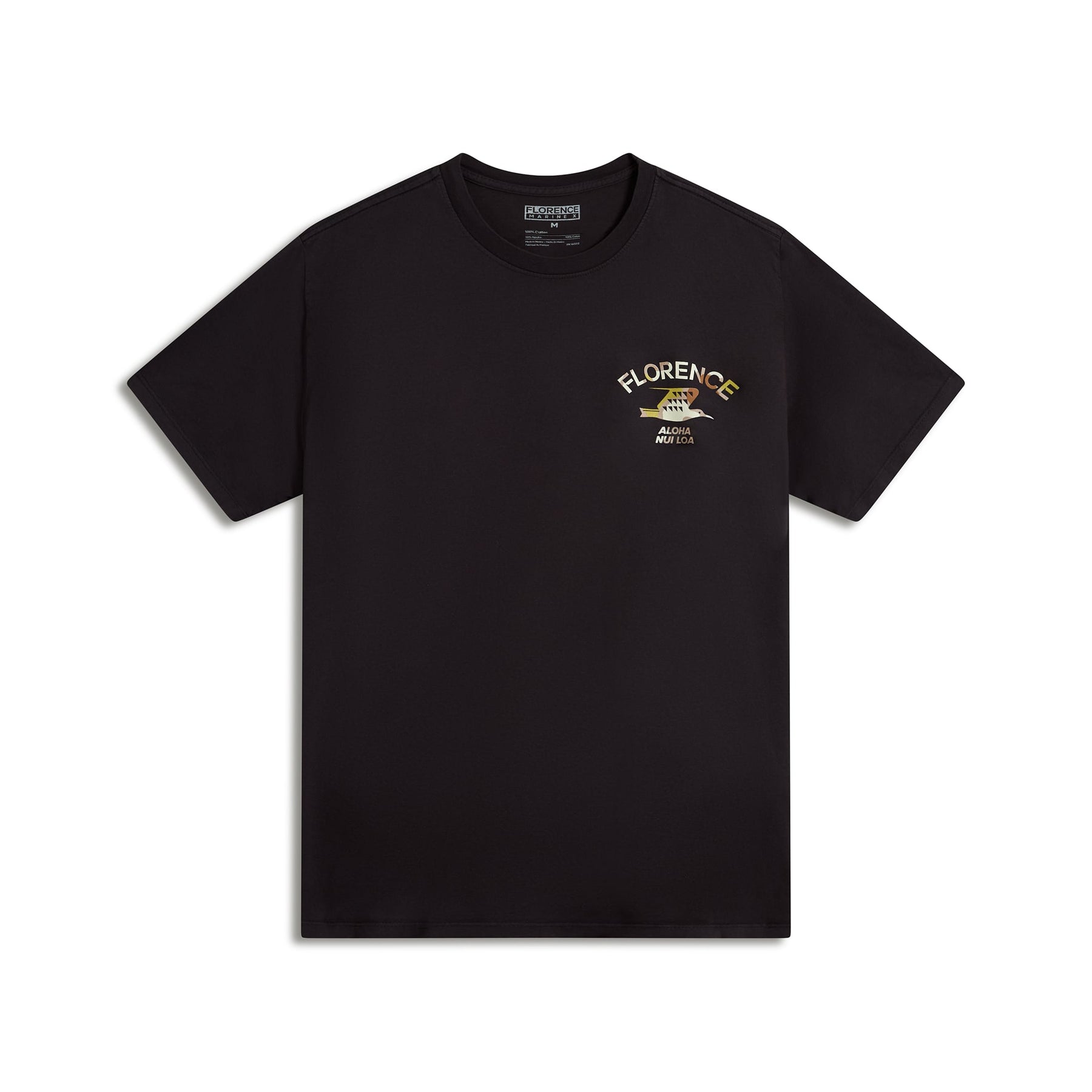 Florence Marine IWA Nui Loa T-Shirt - Black - ManGo Surfing