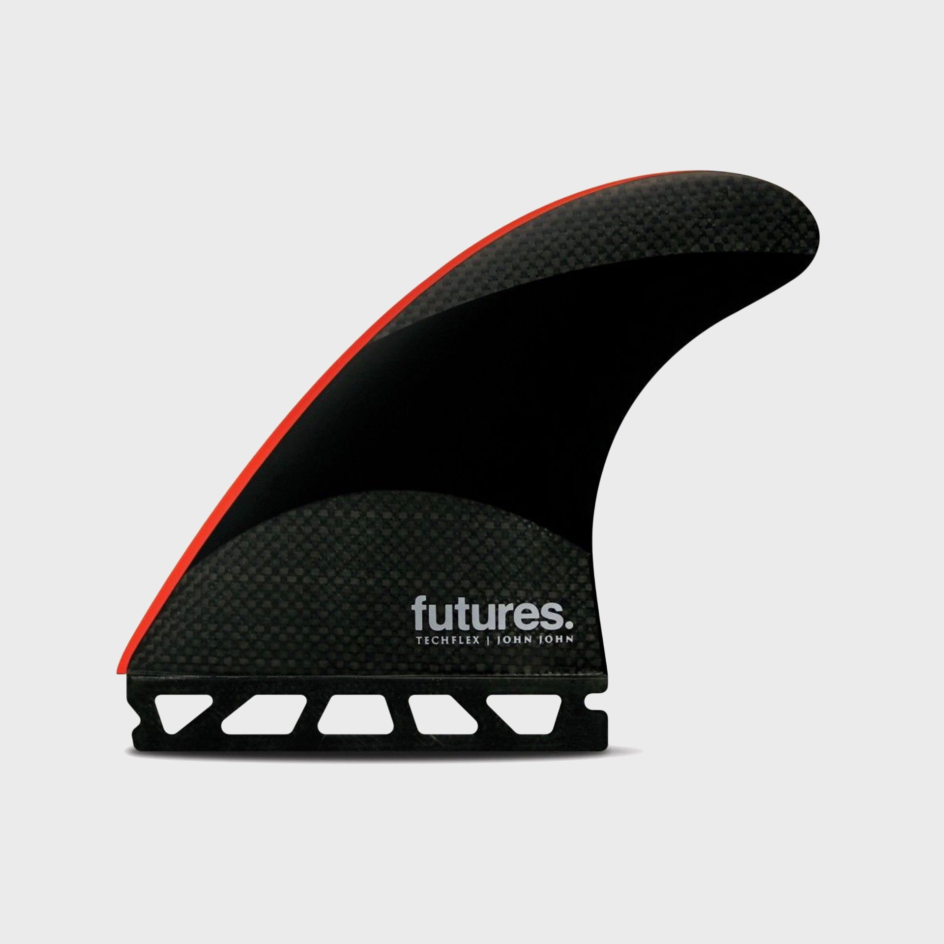 Futures John John Techflex Fin - Large - Black/Neon Red - ManGo Surfing