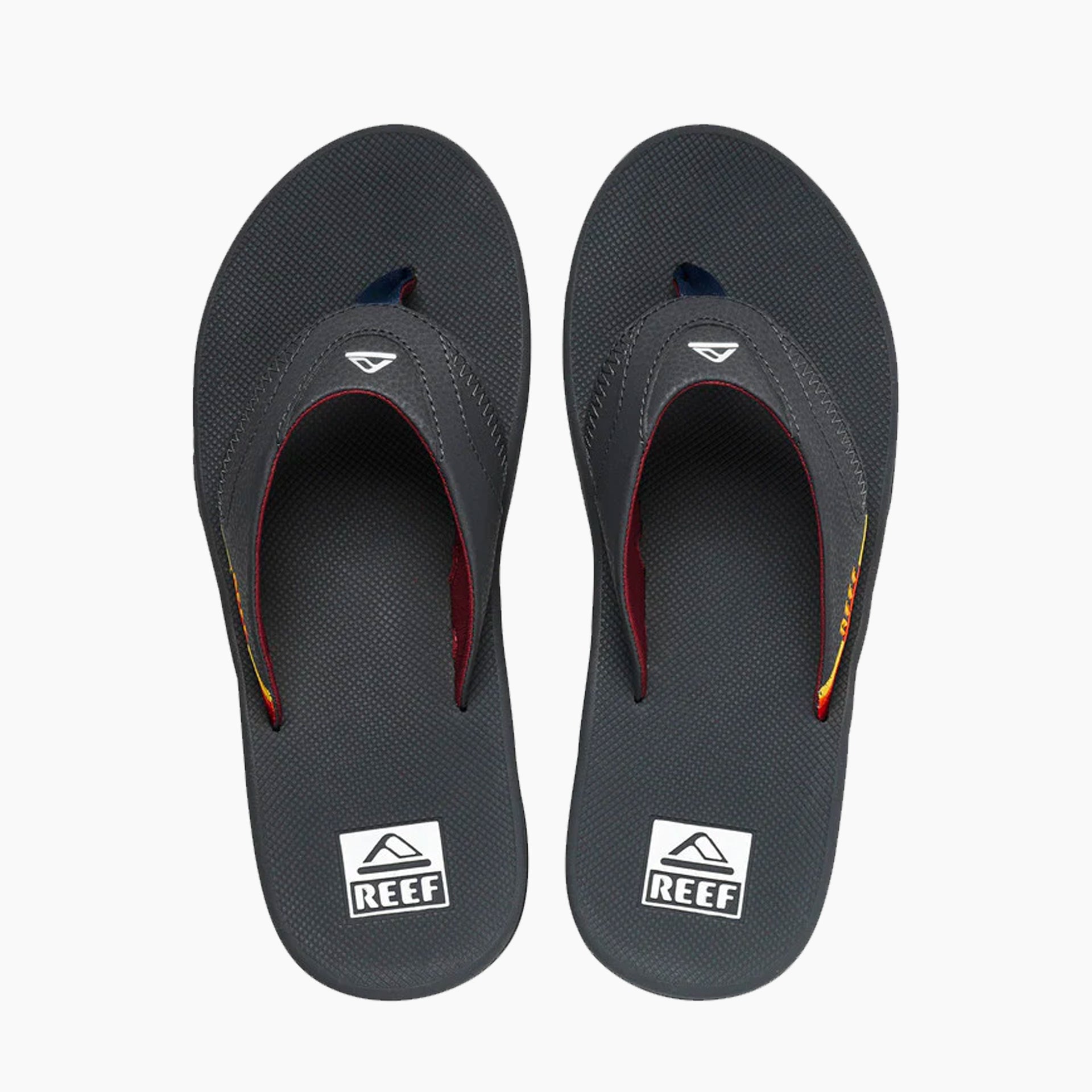 Reef Fanning Flip Flops Grey Ocean Sunset ManGo Surfing