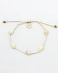 Pineapple Island Giada Rahayu Shell Beaded Bracelet - White
