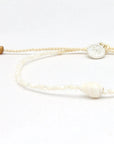 Pineapple Island Giada Melati Shell Beaded Bracelet - White