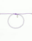 Pineapple Island Marley Glass Beaded Bracelet - Purple