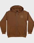 Independent Mens Clipper Zip Hoodie - Brown - ManGo Surfing
