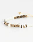 Pineapple Island Kauai Puak Shell and Pearl Bracelet - Brown/White