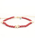 Pineapple Island Tidepool Starfish Beaded Anklet - Pink
