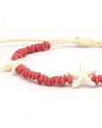 Pineapple Island Tidepool Starfish Beaded Bracelet - Pink