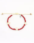 Pineapple Island Tidepool Starfish Beaded Bracelet - Pink