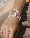Pineapple Island Tidepool Starfish Beaded Bracelet - White