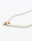 Pineapple Island Tidepool Starfish Beaded Necklace - White