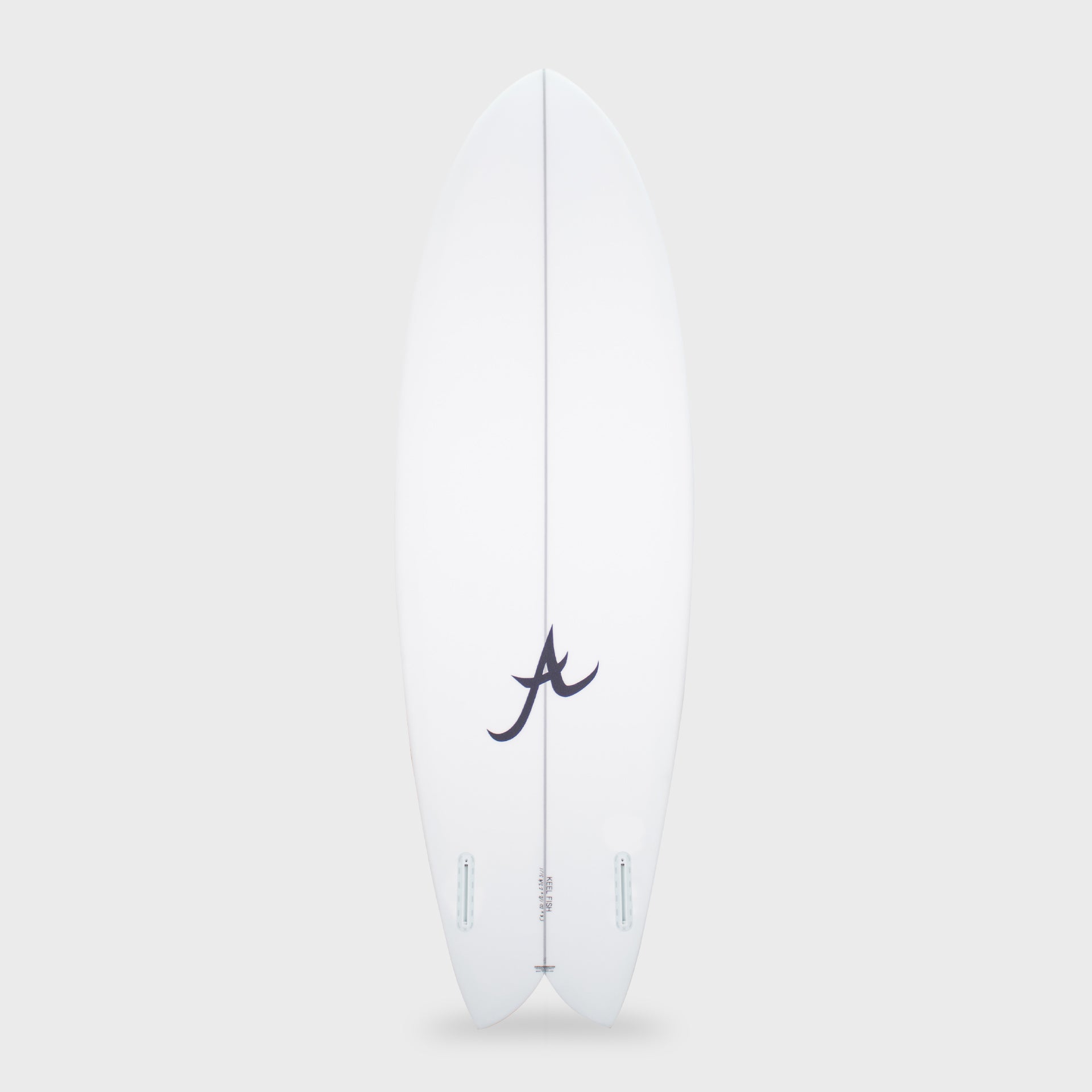 Aloha Keel Twin Fin PU Surfboard Clear
