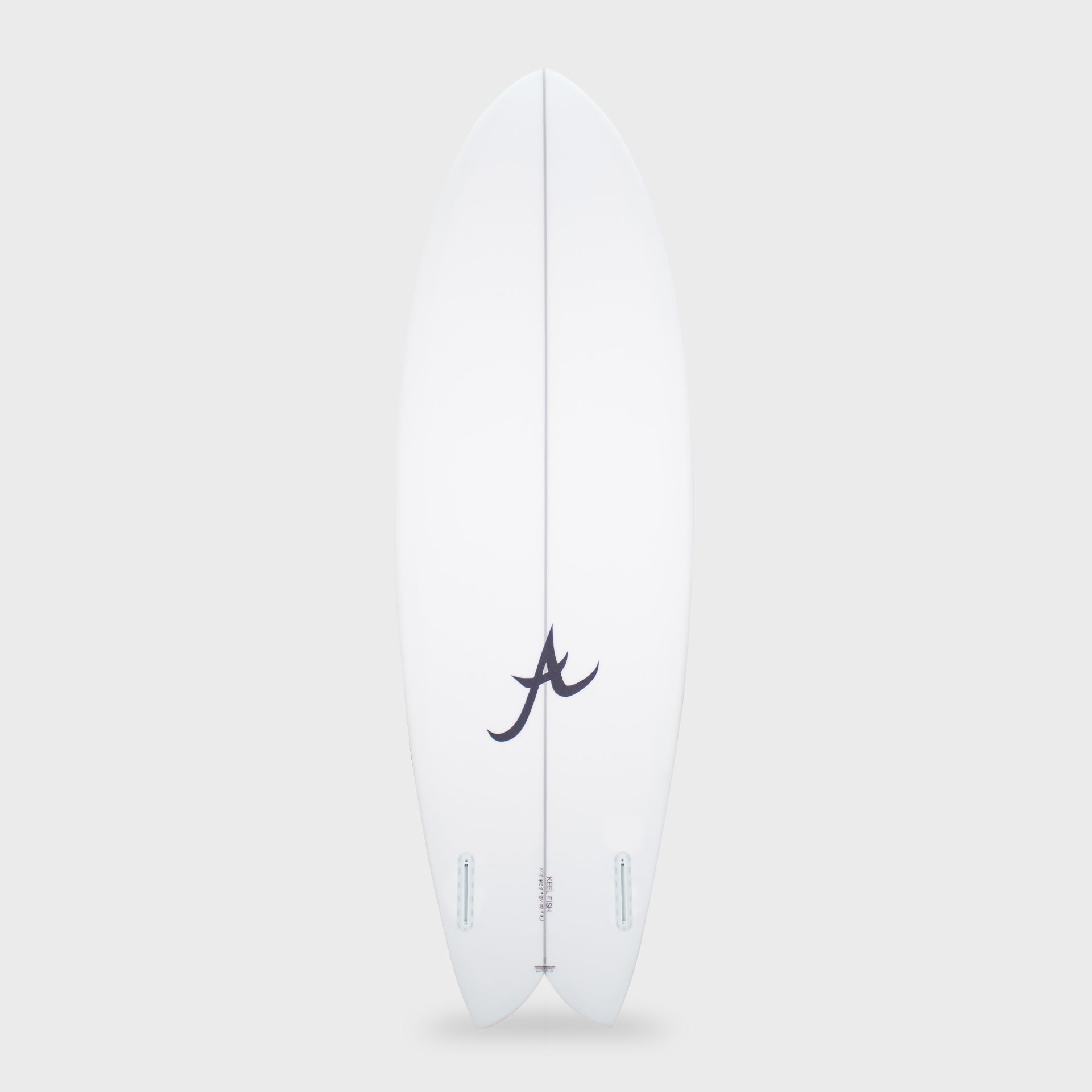 Keel Twin PU Clear - Twin Fin Surfboard - 5&#39;8, 5&#39;9, 5&#39;10, 6&#39;0 and 6&#39;2 - Clear - ManGo Surfing