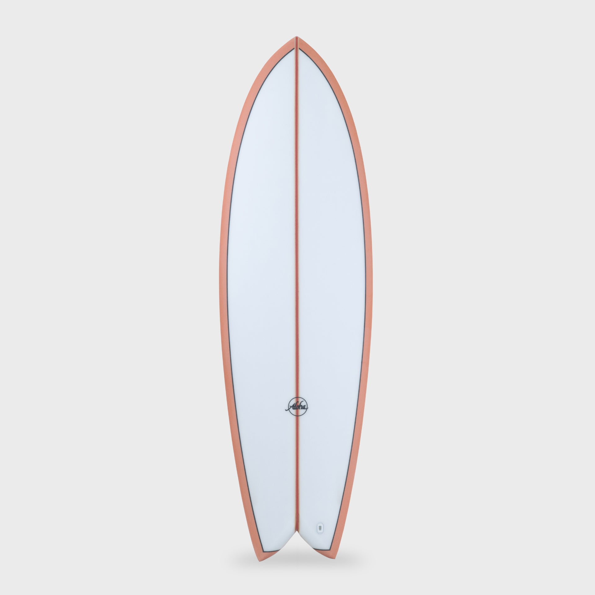 Keel Twin PVCP Fish Surfboard - 5&#39;9, 5&#39;10, 6&#39;0, 6&#39;2 and 6&#39;4 - Coral - ManGo Surfing