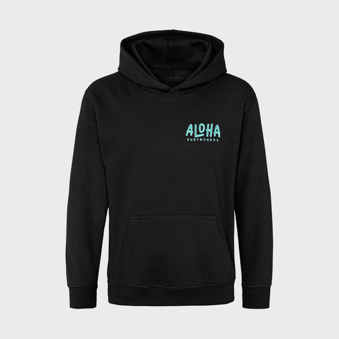 Aloha Surfboards Kids Hoodie - Black - ManGo Surfing