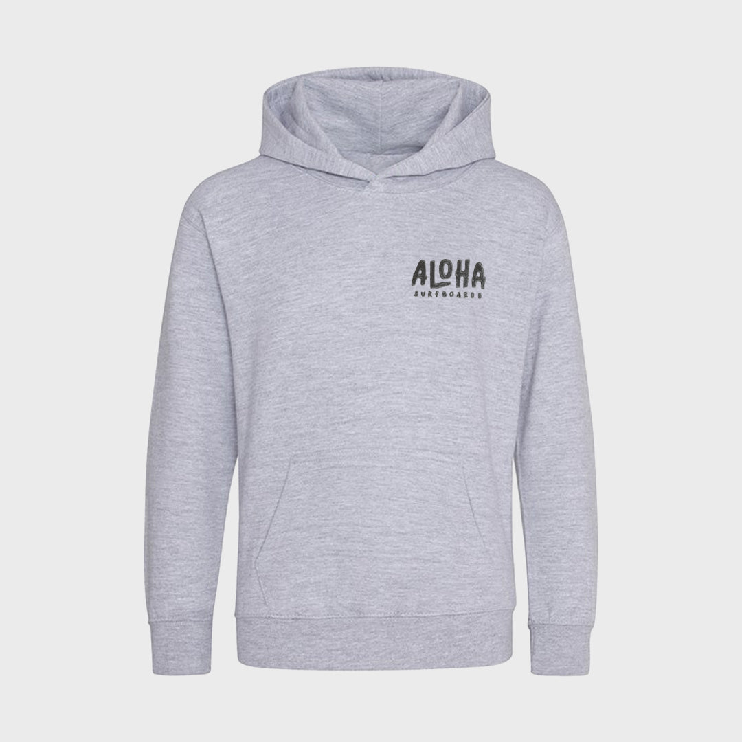 Aloha Surfboards Kids Hoodie - Grey - ManGo Surfing