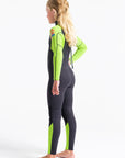 C-Skins Element 3/2 Jnr Unisex Steamer - Anthracite/Lime/Multi - ManGo Surfing