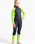 C-Skins Element 3/2 Jnr Unisex Steamer - Anthracite/Lime/Multi - ManGo Surfing