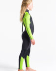 C-Skins Element 3/2 Jnr Unisex Steamer - Anthracite/Lime/Multi - ManGo Surfing
