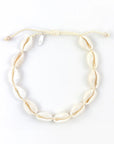 Pineapple Island Livadi Cowrie Shell Surf Anklet - Cream