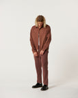 The Critical Slide Society Mens Lazy Boy Twill Shirt - Chestnut - ManGo Surfing
