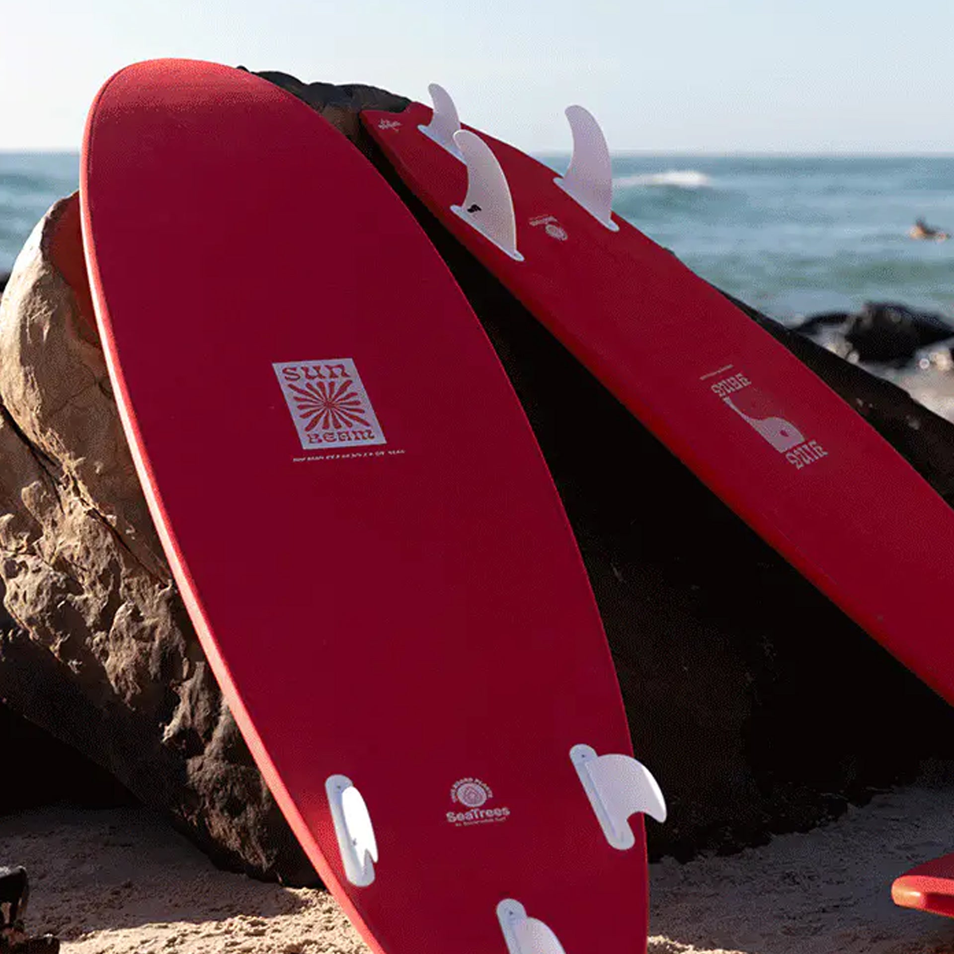 Mick Fanning X Laura Enever Sun Beam Surfboard - Cherry