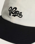 Vans Lefty Script Curved Bill Jockey Hat - Black
