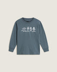 Vans Kids Sk8 Posse Long Sleeve T-Shirt (2-8 Years) - Stormy Weather