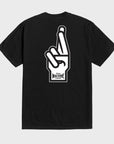 Loser Machine Good Luck Fingers Stock T-Shirt - Black - ManGo Surfing