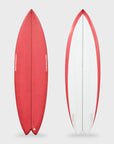 Love Machine Pedestrian Ship Surfboard - 6'0 - Red