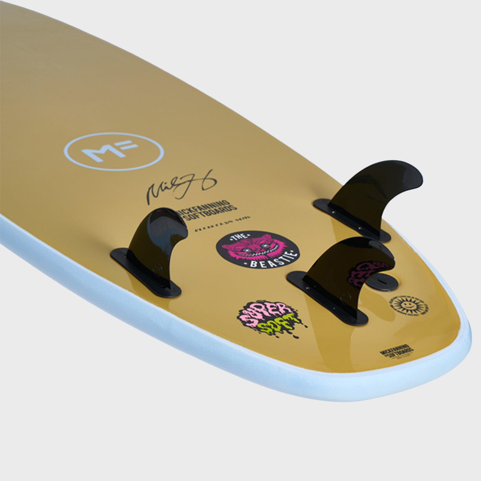 Mick Fanning Beastie Super Soft Tri Softboard - Sky – ManGo Surfing