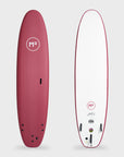 Mick Fanning Surf School Super Soft Screw Thru 3F Surfboard - 8'6 - Merlot - ManGo Surfing