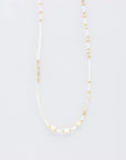 Pineapple Island Pasir Mother of Pearl Golden Hour Necklace - White/Gold