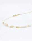 Pineapple Island Pasir Mother of Pearl Golden Hour Necklace - White/Gold