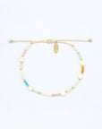 Pineapple Island Horison Golden Hour Beaded Bracelet - Pastel/White