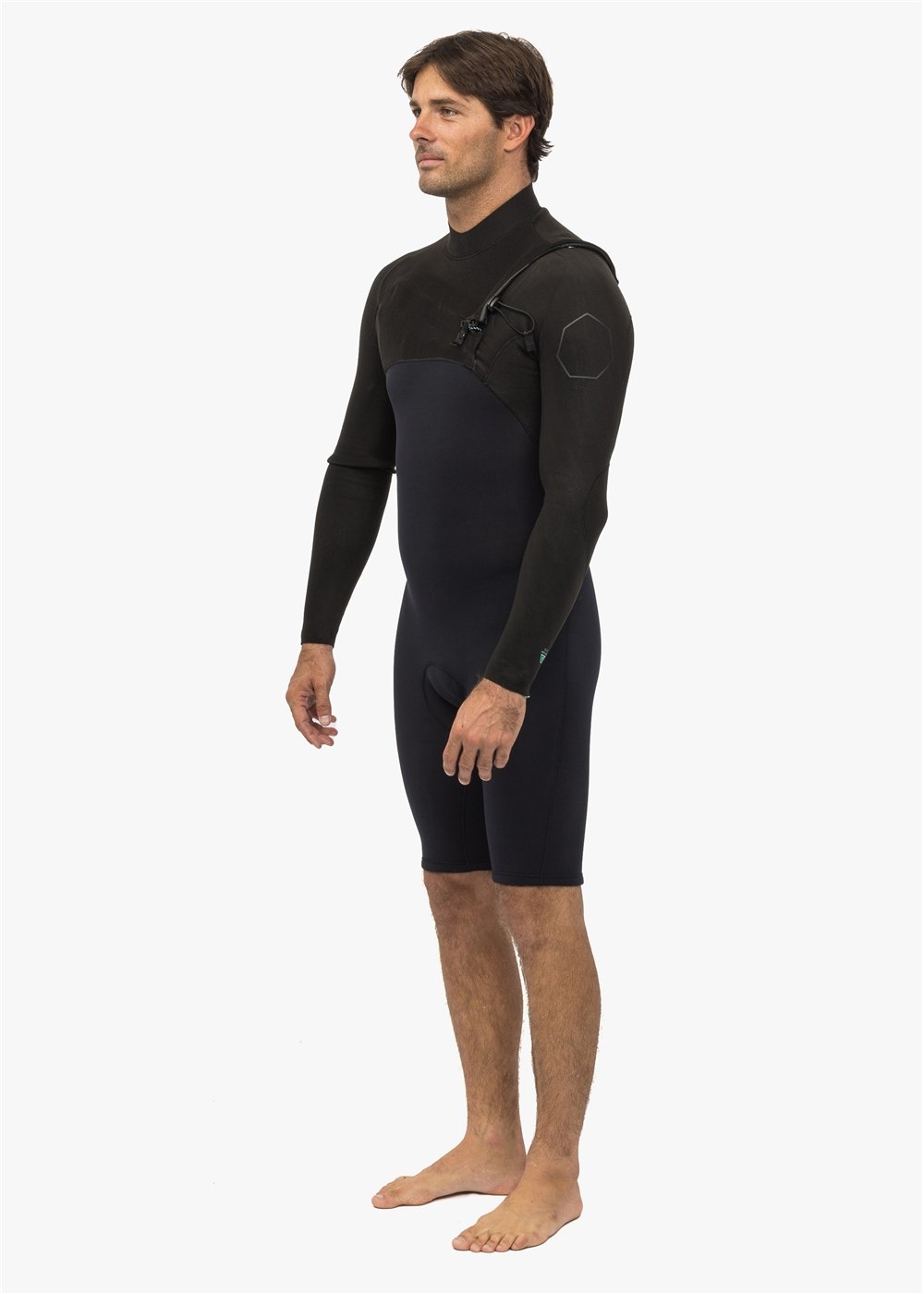 Vissla Mens High Seas II 2/2 Long Sleeve Spring Wetsuit - Black - ManGo Surfing