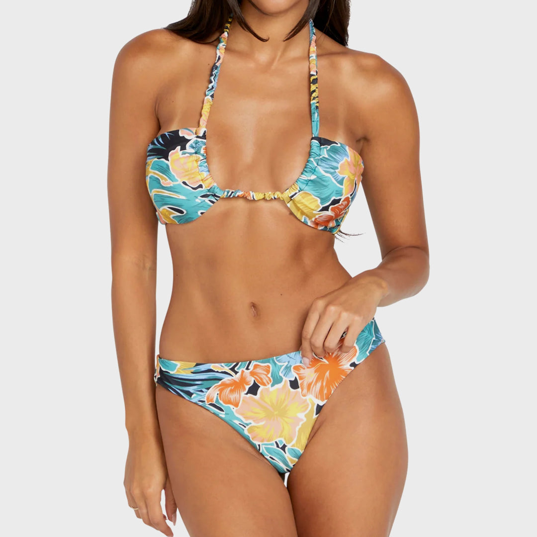 Volcom Womens Take It Easy Bandeau Bikini Top - Multi - ManGo Surfing