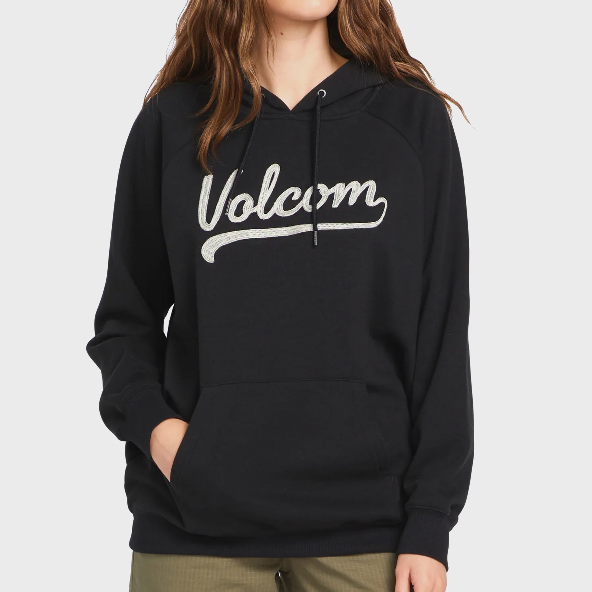 Volcom Womens Truly Stoked Hoodie - Black - ManGo Surfing
